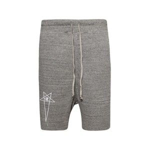 Rick Owens Knitted Beveled Pods Shorts In Grey Melange - NWT